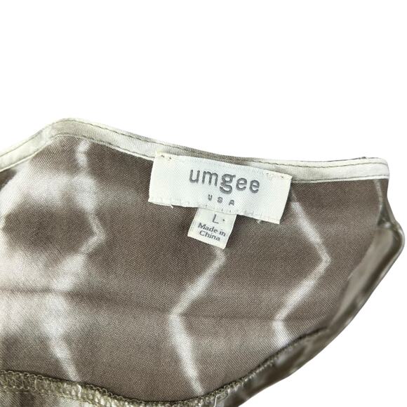 Boho Festival Tie Dye Tunic‎ Top Umgee USA Ruffle Hem Large - Picture 5 of 7